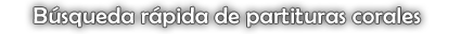 B�squeda r�pida de partituras